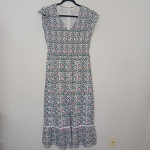 Anna Cate Floral V-Neck Dress